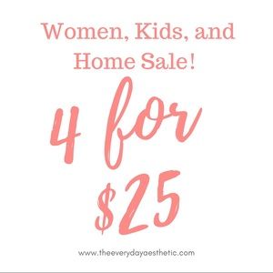 SALE! 4 Items for $25